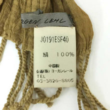 画像をギャラリービューアに読み込む, ヨーガンレール Jurgen Lehl シルクストール イエローオーカー【中古】