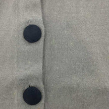 画像をギャラリービューアに読み込む, トラサルディ TRUSSARDI カシミヤ カーディガン 肩パッド入り サイズ42 グリーングレー【中古】