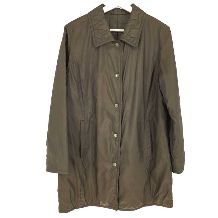 【美品】ロベルタディカメリーノ 毛皮 ファーコート L相当 ブラウン ウィーゼル 2925_1.jpg