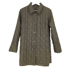 画像をギャラリービューアに読み込む, ロベルタディカメリーノ ROBERTA DI CAMERINO 中綿コート リバーシブル サイズ40 ブラウン【中古】