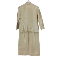 將圖片載入圖庫檢視器 ハロッズ Harrods セットアップ スカートスーツ シルク混 サイズ3 L相当 アイボリー【中古】