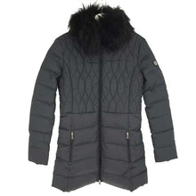 画像をギャラリービューアに読み込む, エンポリオアルマーニ EMPORIO ARMANI ダウンコート ファー付き ラメ入り M ブラック【中古】