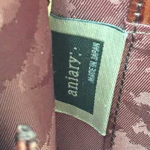 画像をギャラリービューアに読み込む, アニアリ aniary クロコ型押し 書類ケース L字ファスナー クラッチバッグ ブラウン【中古】【美品】