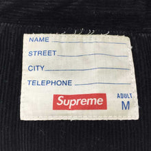 画像をギャラリービューアに読み込む, シュプリーム Supreme 11AW バックアーチロゴ コーデュロイジャケット M ブラック【中古】