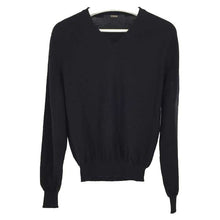 画像をギャラリービューアに読み込む, フェレジーンズ FERRE JEANS Vネック ニット セーター S ブラック【中古】