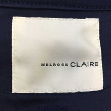 画像をギャラリービューアに読み込む, メルローズ クレール MELROSE claire  スタンドカラー ロングコート ライナー付き  ネイビー【中古】