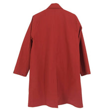 画像をギャラリービューアに読み込む, デサントポーズ DESCENTE PAUSE ステンカラーコート S レッド【中古】【新品同様】【美品】