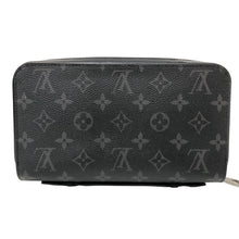 画像をギャラリービューアに読み込む, LOUIS VUITTON ルイ・ヴィトン モノグラムエクリプス ジッピーXL M61698 トラベルケース ラウンドファスナー長財布 ブラック系【中古】メンズ