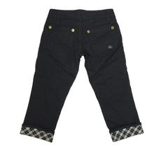画像をギャラリービューアに読み込む, バーバリーロンドン BURBERRY LONDON クロップドパンツ サイズ38 ブラック【中古】
