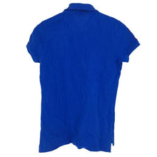 画像をギャラリービューアに読み込む, ラルフローレン RALPH LAUREN ポロシャツ ビックポニー 綿100% レディース S ブルー【中古】