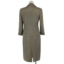 画像をギャラリービューアに読み込む, モガ MOGA スカートスーツ セットアップ 7分袖 肩パッド入り サイズ2 ベージュ系【中古】
