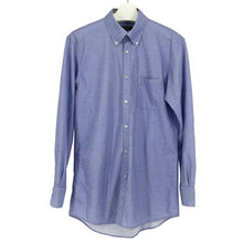 画像をギャラリービューアに読み込む, ブラックレーベル クレストブリッジ BLACK LABEL CRESTBRIDGE 長袖シャツ ボタンダウン Lサイズ 51L81 120 22 ブルー【中古】