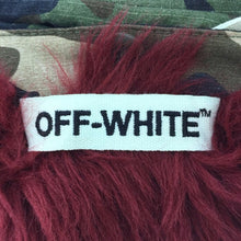 画像をギャラリービューアに読み込む, オフホワイト Off White ライナー付き カモフラージュ柄 ミリタリーモッズコート S グリーン系 迷彩柄【中古】