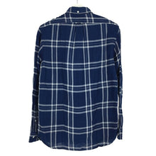画像をギャラリービューアに読み込む, ラルフローレン Ralph Lauren 長袖シャツ ボタンダウン 綿100% S ネイビー チェック柄【中古】【新品同様】【美品】