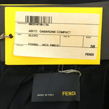画像をギャラリービューアに読み込む, フェンディ FENDI ノースリーブ ワンピース サイズ38 7号相当 濃紺 セレモニー 結婚式 【中古】【新品同様】【美品】