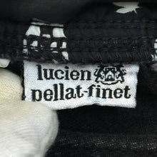 画像をギャラリービューアに読み込む, ルシアンペラフィネ lucien pellat finet デニムパンツ ジーンズ スカルエンボス加工 綿100% サイズ26 ブラック【中古】