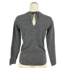 将图片加载到图库查看器,セオリー Theory ニット セーター トップス バックリボン サイズ2 グレー【中古】【美品】
