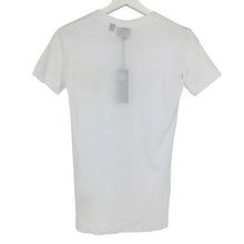 画像をギャラリービューアに読み込む, ジャスト カヴァリ Just Cavalli 半袖 Vネック Tシャツ 綿100% XS ホワイト【中古】【新品同様】【美品】