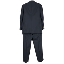画像をギャラリービューアに読み込む, Burberry London バーバリーロンドン ダブルスーツ 金ボタン ウール×モヘヤ ネイビー サイズAB6(L-LL相当)【中古】メンズ