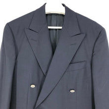 將圖片載入圖庫檢視器 Dunhill ダンヒル ダブルジャケット メタルボタン ウール×モヘア ネイビー サイズ50(XL相当)【中古】メンズ