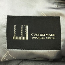 画像をギャラリービューアに読み込む, ダンヒル dunhill テーラードジャケット 3ボタン 背抜き ネーム刺繍入り グレー【中古】