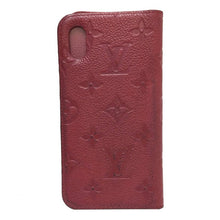 画像をギャラリービューアに読み込む, ルイ ヴィトン LOUIS VUITTON フォリオ モノグラムアンプラント iPhoneX XS 手帳型 カード入れ付きスマホケース M63588 レッド【中古】