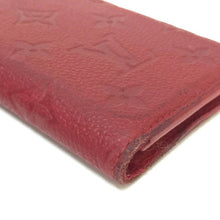 画像をギャラリービューアに読み込む, ルイ ヴィトン LOUIS VUITTON フォリオ モノグラムアンプラント iPhoneX XS 手帳型 カード入れ付きスマホケース M63588 レッド【中古】