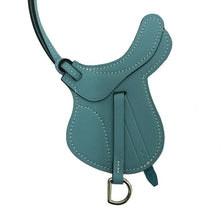 画像をギャラリービューアに読み込む, エルメス HERMES パドック セル チャーム バックチャーム ブルーアトール【中古】【新品同様】【美品】