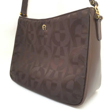 将图片加载到图库查看器,アイグナー AIGNER ショルダーバッグ ブラウン【中古】【美品】