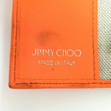 画像をギャラリービューアに読み込む, ジミーチュウ Jimmy Choo NEPTUNE 6連キーケース クリスタル スタースタッズ付き オレンジ【中古】