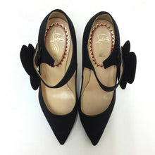 画像をギャラリービューアに読み込む, クリスチャンルブタン Christian Louboutin PENSEE 20ANS パンプス サテン 20周年記念モデル ブラック【中古】