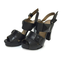 画像をギャラリービューアに読み込む, エルメス HERMES サンダル オープントゥ ブラック【中古】【美品】