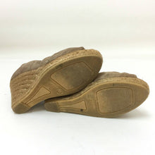 画像をギャラリービューアに読み込む, ガイモ GAIMO リボン スエード ウェッジソールサンダル サイズ37 キャメル【中古】