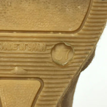 画像をギャラリービューアに読み込む, ガイモ GAIMO リボン スエード ウェッジソールサンダル サイズ37 キャメル【中古】