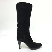 將圖片載入圖庫檢視器 セルジオロッシ Sergio Rossi アーモンドトゥ ミドルブーツ スエード ブラック サイズ34.5(21.5cm相当)【中古】【美品】レディース 小さいサイズ