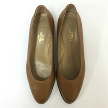 画像をギャラリービューアに読み込む, エルメス HERMES プレーントゥ パンプス レザー サイズ36 23cm相当 ブラウン【中古】