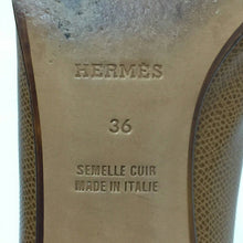 画像をギャラリービューアに読み込む, エルメス HERMES プレーントゥ パンプス レザー サイズ36 23cm相当 ブラウン【中古】