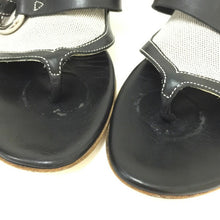 画像をギャラリービューアに読み込む, エルメス HERMES サンダル ミュール トワルアッシュ 22cm相当 ブラック【中古】