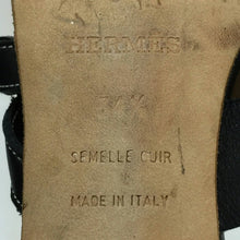 画像をギャラリービューアに読み込む, エルメス HERMES サンダル ミュール トワルアッシュ 22cm相当 ブラック【中古】