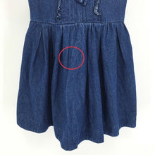 Load image into Gallery viewer, ケイト スペード ニューヨーク kate spade new york デニムワンピース ノースリーブ 女の子 130 ブルー【中古】