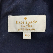 Load image into Gallery viewer, ケイト スペード ニューヨーク kate spade new york デニムワンピース ノースリーブ 女の子 130 ブルー【中古】