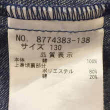 Load image into Gallery viewer, ケイト スペード ニューヨーク kate spade new york デニムワンピース ノースリーブ 女の子 130 ブルー【中古】