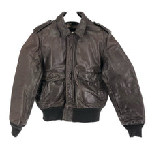 이미지를 갤러리 뷰어에 로드 , schott ショット USA製 A-2 フライトジャケット ライナー付 184SM レザー ブラウン サイズ42(XL相当)【中古】 メンズ 大きいサイズ