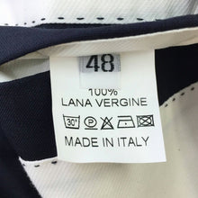 画像をギャラリービューアに読み込む, ソリード SOLIDO ダブルブレストジャケット 背抜き サイズ48 ネイビー【中古】