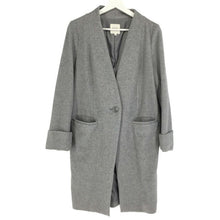 画像をギャラリービューアに読み込む, ビームスハート BEAMS HEART ファーポケット付き ノーカラーコート S グレー【中古】