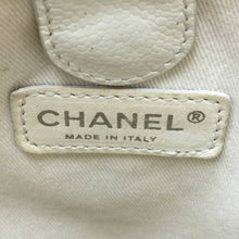 画像をギャラリービューアに読み込む, シャネル CHANEL クルーズライン マジックCC トートバッグ ホワイト ネイビー【中古】