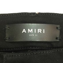 画像をギャラリービューアに読み込む, アミリ AMIRI サイドライン ストレッチデニム ダメージ加工 サイズ31 ブラック【中古】