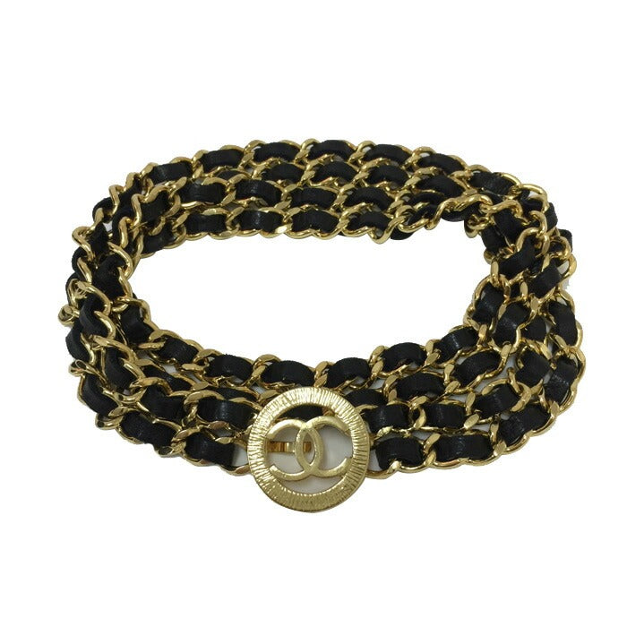 CHANEL　ダブルゴールドココマークベルト CHANELダブルゴールドココマークベルト