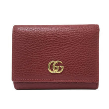 將圖片載入圖庫檢視器 グッチ GUCCI GGマーモント コンパクトウォレット 三つ折り財布 474746 レッド【中古】【美品】