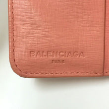 画像をギャラリービューアに読み込む, バレンシアガ BALENCIAGA ラウンドファスナー 二つ折り財布 392125 サーモンピンク【中古】